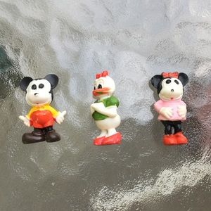 Vintage 1966 Mickey Mouse & Friends Rubber Figures